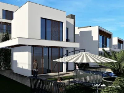 Zu verkaufen neue Villen in einem Komplex mit Blick auf die Bucht von Kotor